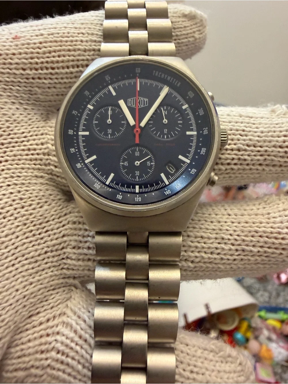 Duxot Consillio Meca-Quartz Chronograph Mens Watch Sapphire DX-2008